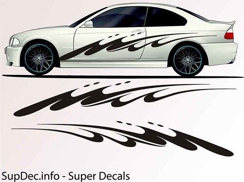 Vinyl Auto Body Graphics EXTERIOR OUTSIDE Decal sticker B745