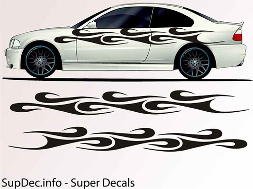 Vinyl Auto Body Graphics EXTERIOR OUTSIDE Decal sticker B756