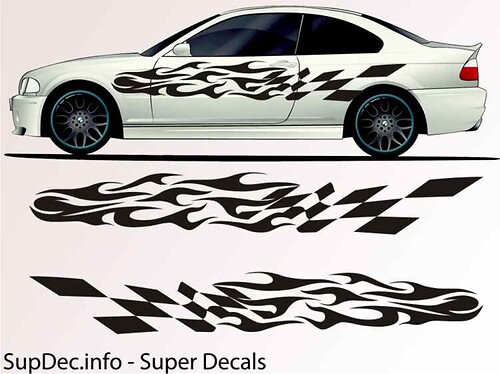 Vinyl Auto Body Graphics EXTERIOR OUTSIDE Decal sticker B765