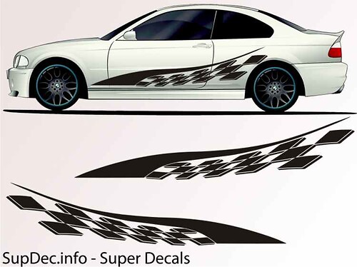 Vinyl Auto Body Graphics EXTERIOR OUTSIDE Decal sticker B768