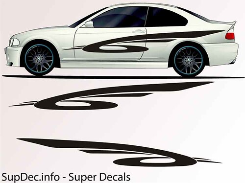 Vinyl Auto Body Graphics EXTERIOR OUTSIDE Decal sticker B783