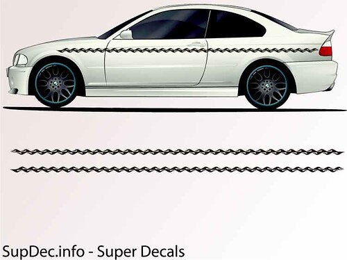 Vinyl Auto Body Graphics EXTERIOR OUTSIDE Decal sticker B795