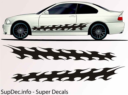 Vinyl Auto Body Graphics EXTERIOR OUTSIDE Decal sticker B796