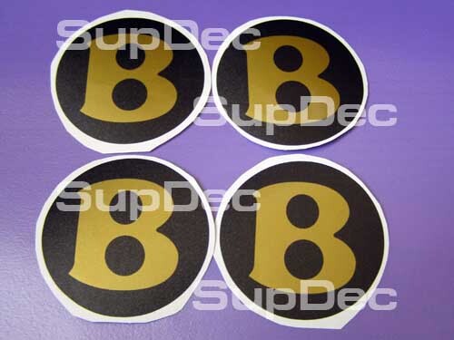 bentley gold 4 set Stickers Decals