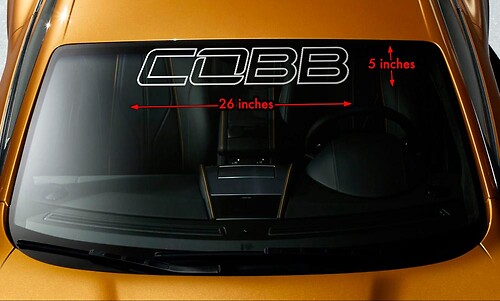 COBB MAZDASPEED Suba FORD NISSAN Windshield Banner Vinyl Decal Sticker 26