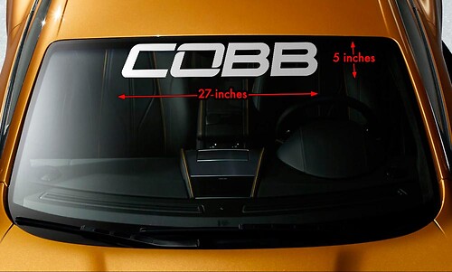 COBB MAZDASPEED Suba FORD ST Windshield Banner Vinyl Decal Sticker 27