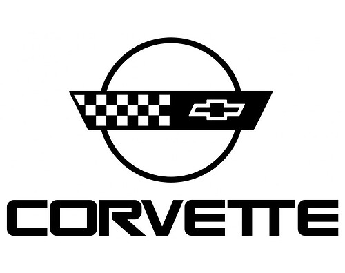 CORVETTE DECAL 2013 Self adhesive vinyl Sticker Decal