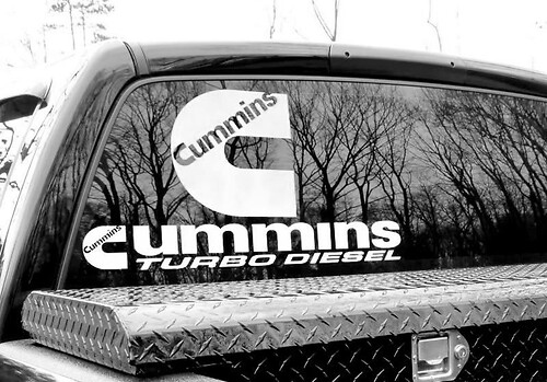 DECALS STICKERS FOR Cummins TURBO DIESEL Power Ram Rear Window 4x4 Vinyl