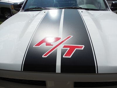 DODGE CHALLENGER R/T decals sticker Hood stripes