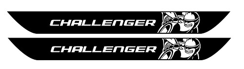 Dodge CHALLENGER SCAT PACK Type Vinyl Door Sill Stickers Decals Scatpack