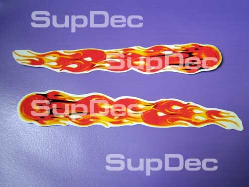 Flame 2 vinyl Stickers Decals