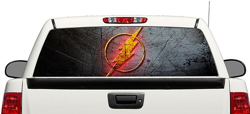 Flash DC Comics movies Rear Window Decal Sticker Pick-up Truck SUV Car #5