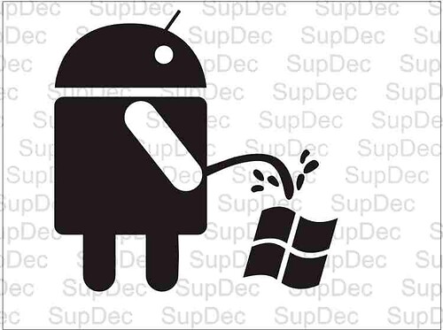 Funny Android Robot Pee On Piss