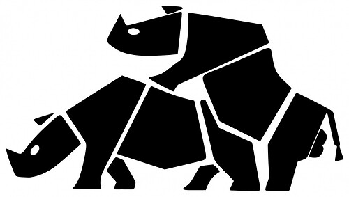 Humping Suzuki Rhinos 5072 Self Adhesive Vinyl Sticker Decal
