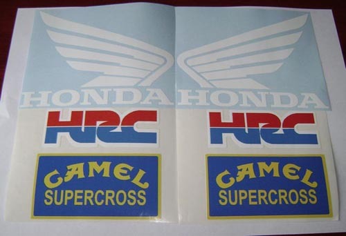 honda hrc camel white Sticker Decal
