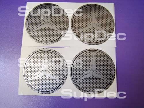 Mercedes 4 center cup Stickers Decals