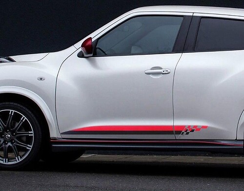 Nissan-Juke-Sticker Decal-rocker-stripes-side-graphics-Sticker Decal-door-panel-Sticker Decal-nismo-