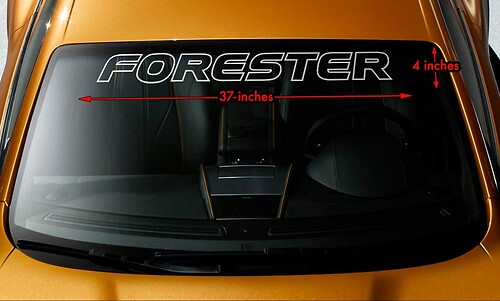OUTLINE Windshield Banner Vinyl Decal Sticker fit Suba FORESTER