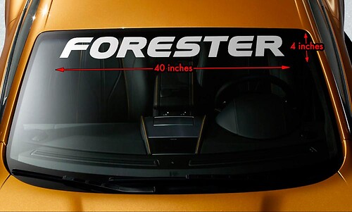 Windshield Banner Vinyl Decal Sticker fit Suba FORESTER