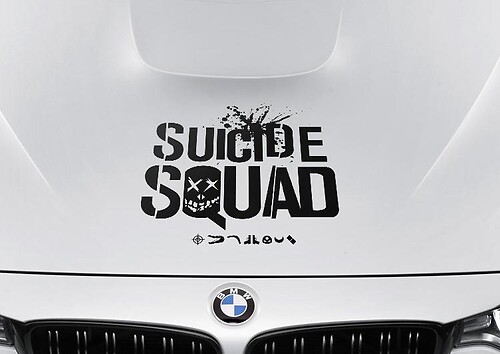 SUICIDE SQUAD deadshot killer croc boomerang enchantress katana decals stickers