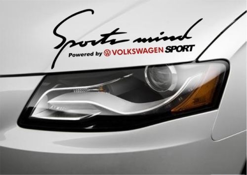 2 Sports Mind Powered by VOLKSWAGEN Passat Jetta GTI Sticker Decal stick