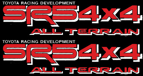 TOYOTA SR5 4X4 ALL TERRAIN DECAL Mountain Deer Hunter Decal TRD racing development side vinyl decal sticker -2
