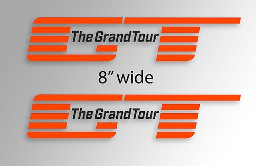 The Grand Tour jeremy clarkson james may and richard hammond new show logo window side decal sticker vinyl
