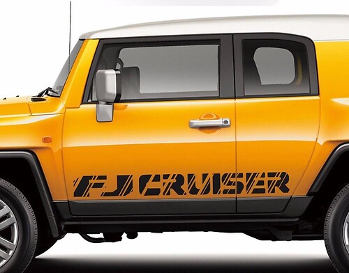 Toyota-FJ-Cruiser-TRD-sport-side-stripe-graphics-Sticker Decal-Wild-Style-