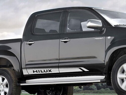 Toyota HILUX SR5 TAILGATE 2004 -  - 2020 Graphics side rocker stripe Sticker Decal