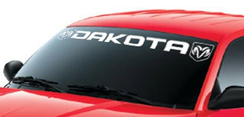 Window Windshield Banner Decal Sticker For Dodge Dakota Ram Vinyl

