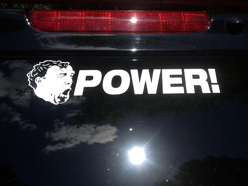 jeremy clarkson POWER vinyl decal sticker