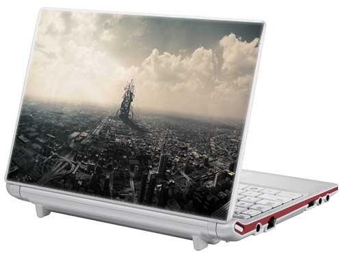 City Vinyl decal sticker on Laptop