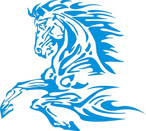 Mustang  Logo Decal Sticker #3
