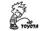Pee on toyota